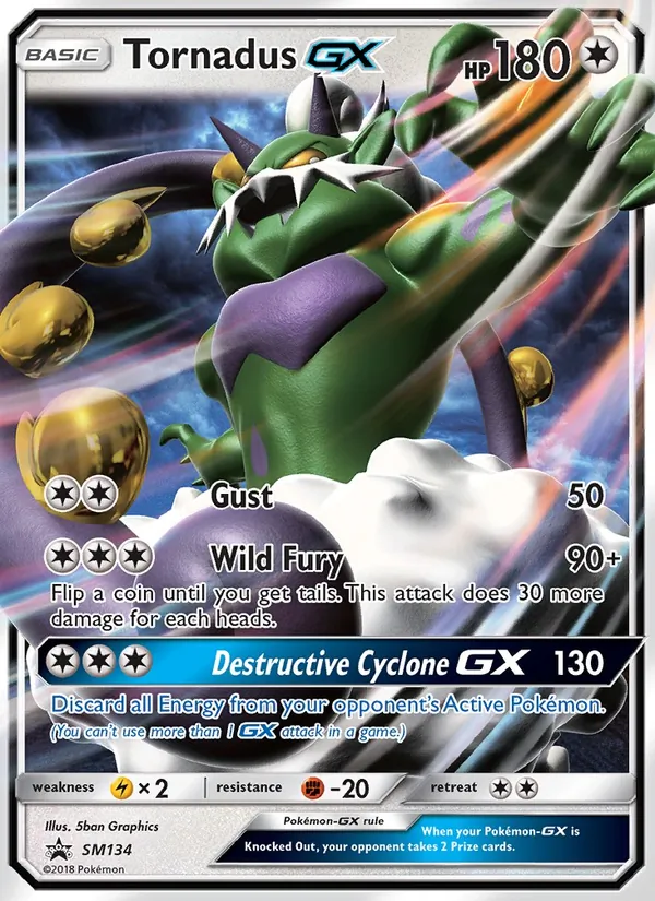 Tornadus GX #SM134 – SM Black Star Promos card