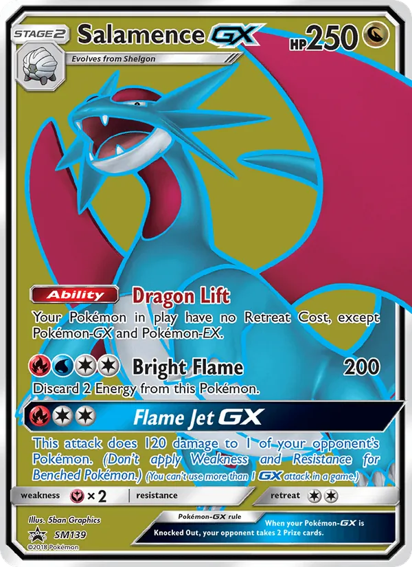 Salamence GX #SM139 – SM Black Star Promos card