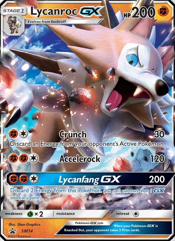 Lycanroc GX #SM14 – SM Black Star Promos card