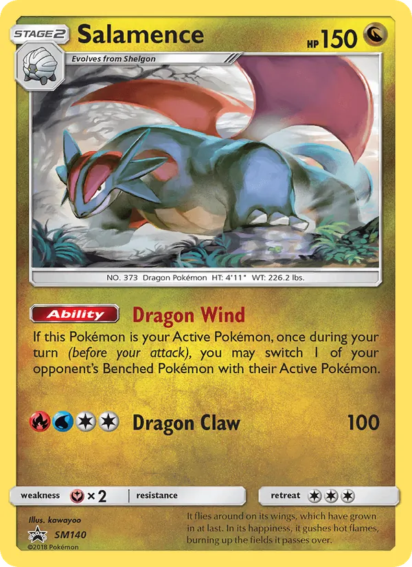 Salamence #SM140 – SM Black Star Promos card