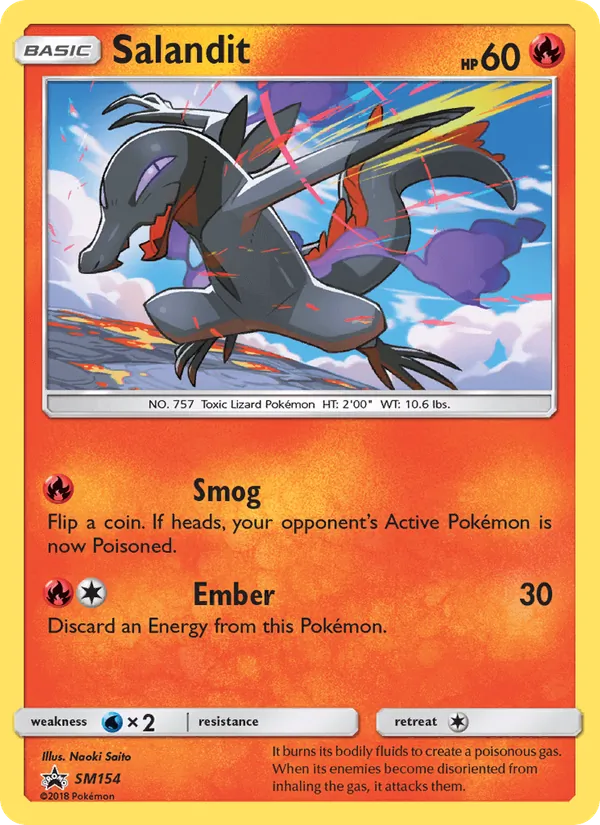 Salandit #SM154 – SM Black Star Promos card