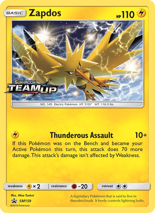 Zapdos #SM159 – SM Black Star Promos card