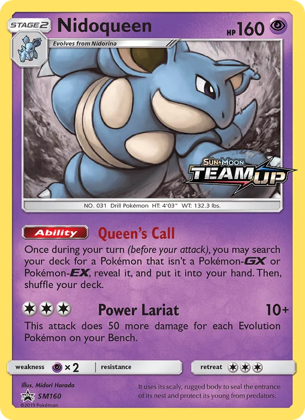 Nidoqueen #SM160 – SM Black Star Promos card