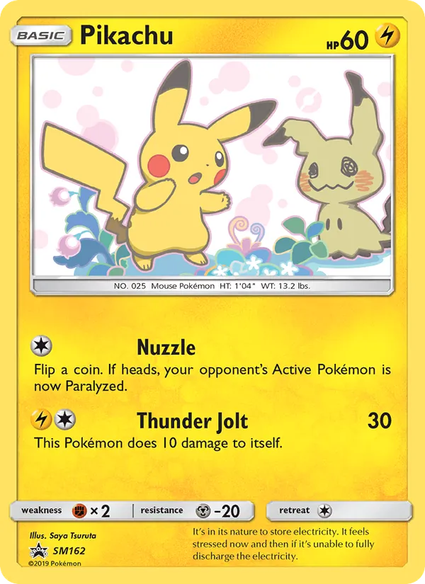 Pikachu #SM162 – SM Black Star Promos card