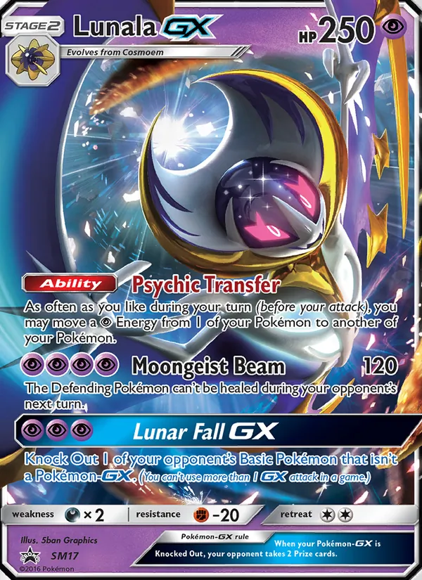 Lunala GX #SM17 – SM Black Star Promos card