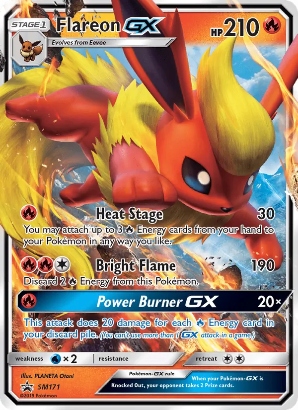 Flareon GX #SM171 – SM Black Star Promos card