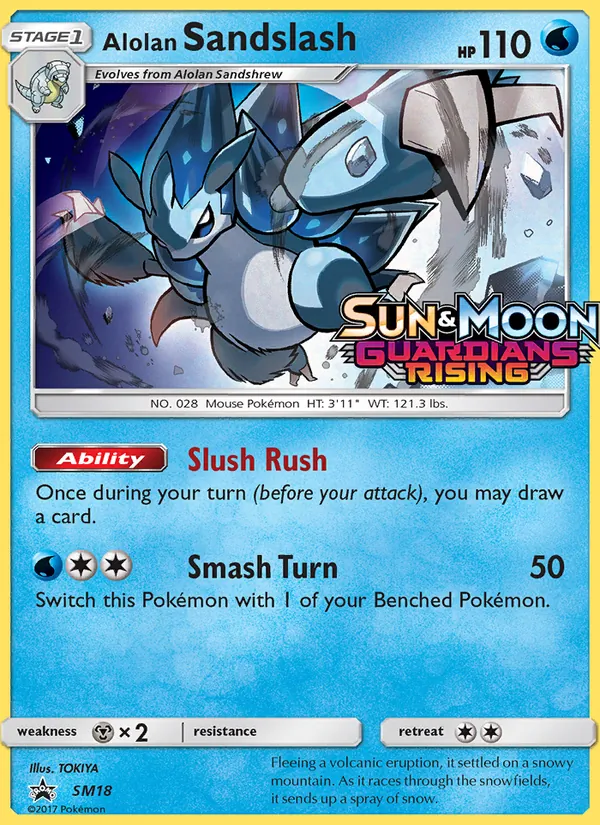 Alolan Sandslash #SM18 – SM Black Star Promos card