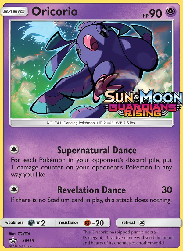 Oricorio #SM19 – SM Black Star Promos card