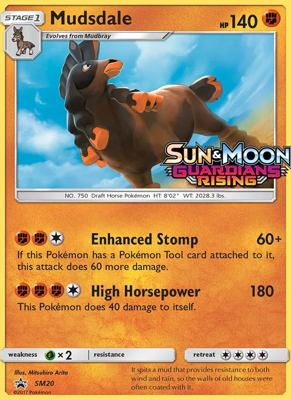 Mudsdale #SM20 – SM Black Star Promos card