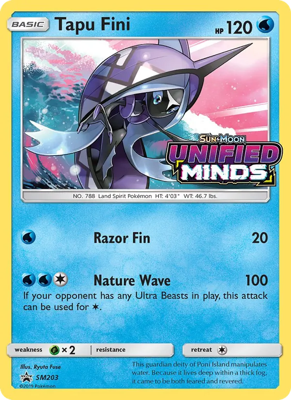 Tapu Fini #SM203 – SM Black Star Promos card