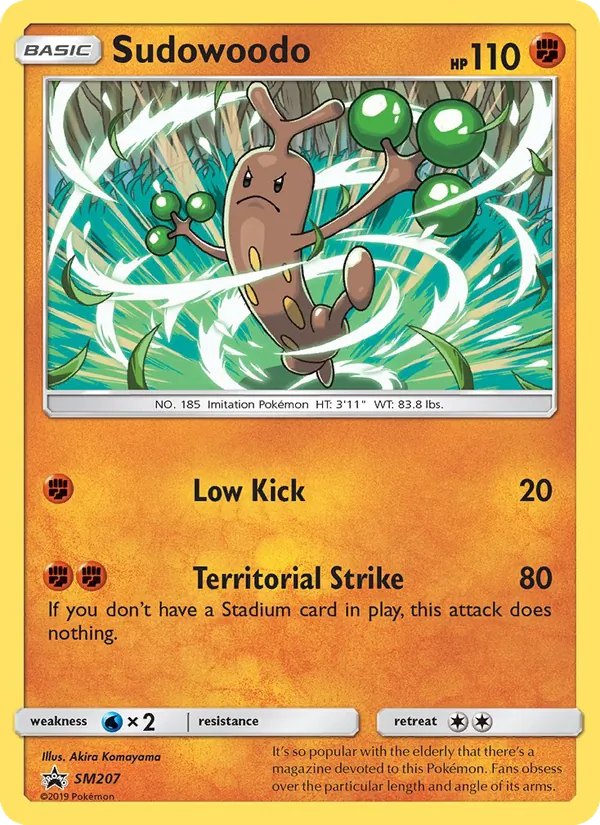 Sudowoodo #SM207 – SM Black Star Promos card
