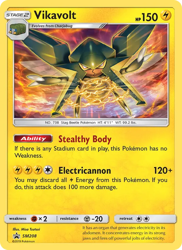 Vikavolt #SM208 – SM Black Star Promos card