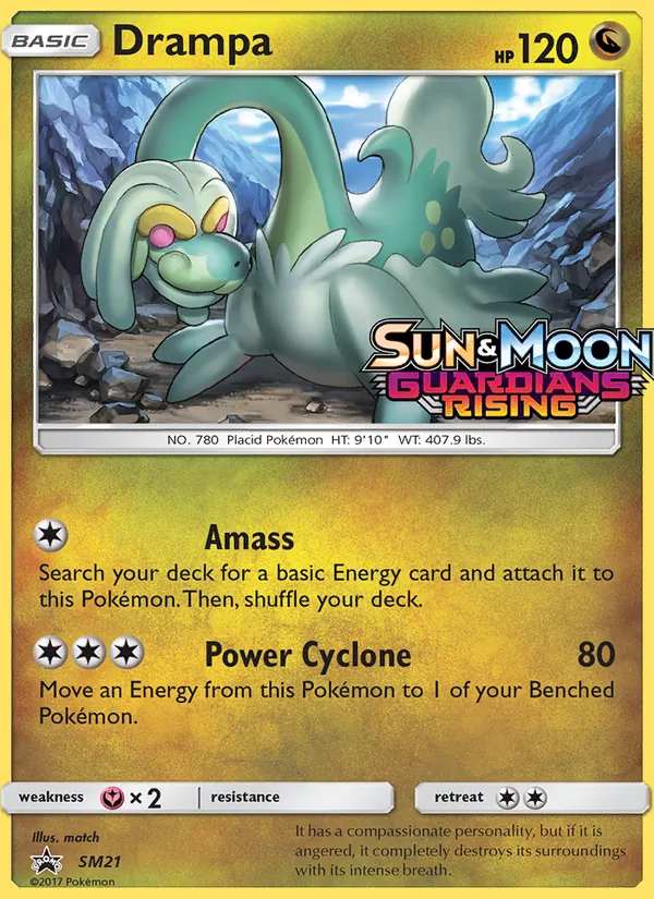 Drampa #SM21 – SM Black Star Promos card