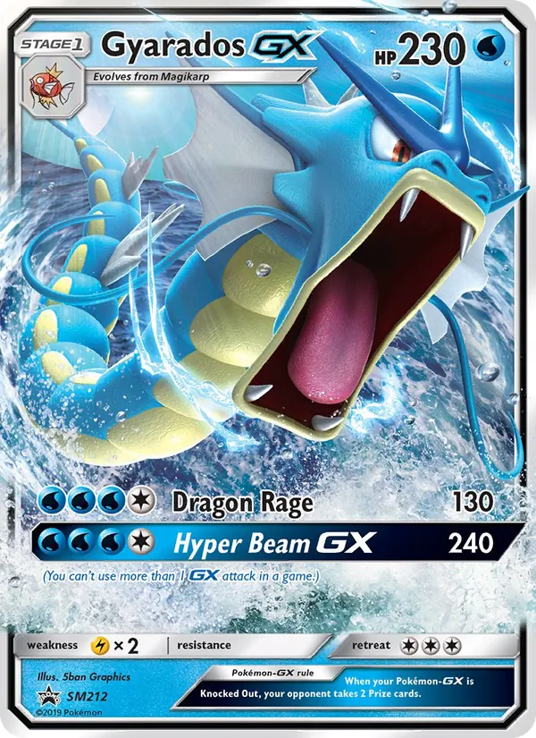 Gyarados GX #SM212 – SM Black Star Promos card