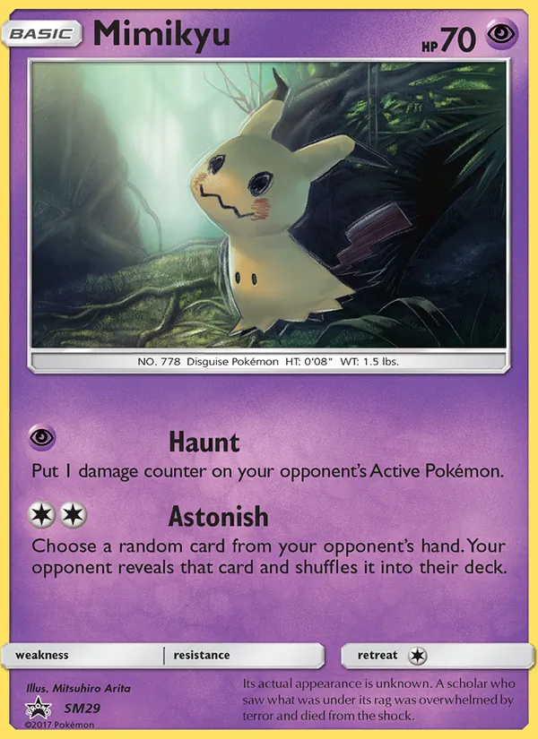 Mimikyu #SM29 – SM Black Star Promos card