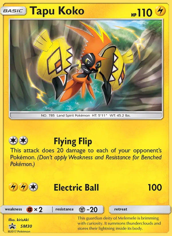 Tapu Koko #SM30 – SM Black Star Promos card