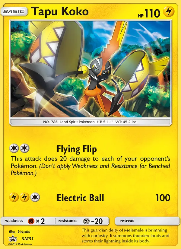 Tapu Koko #SM31 – SM Black Star Promos card