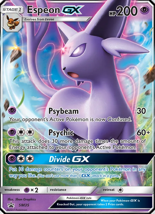 Espeon GX #SM35 – SM Black Star Promos card