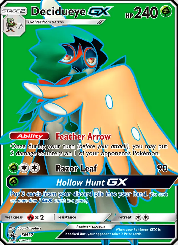 Decidueye GX #SM37 – SM Black Star Promos card