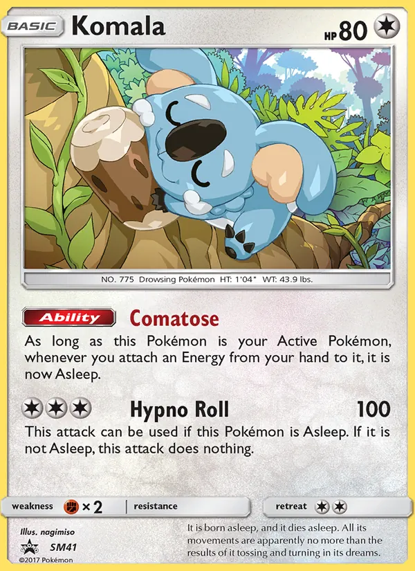 Komala #SM41 – SM Black Star Promos card