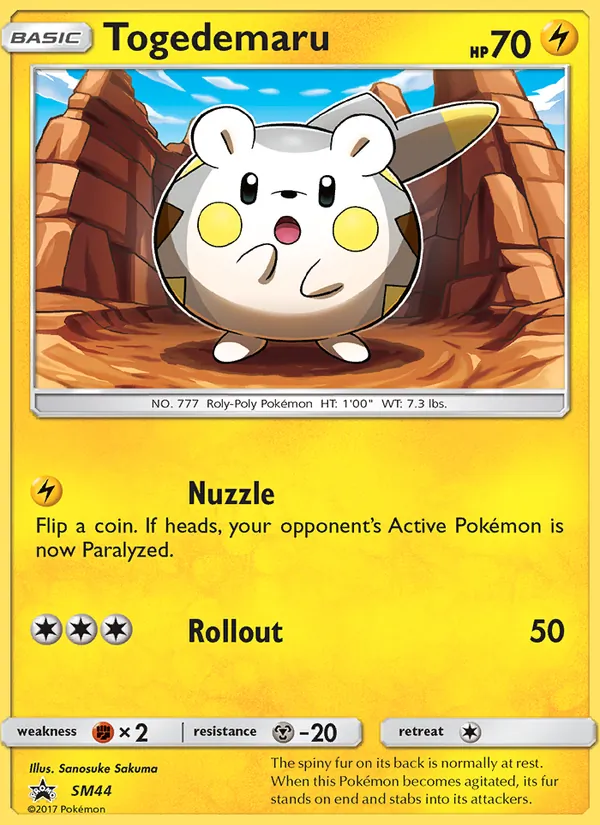 Togedemaru #SM44 – SM Black Star Promos card