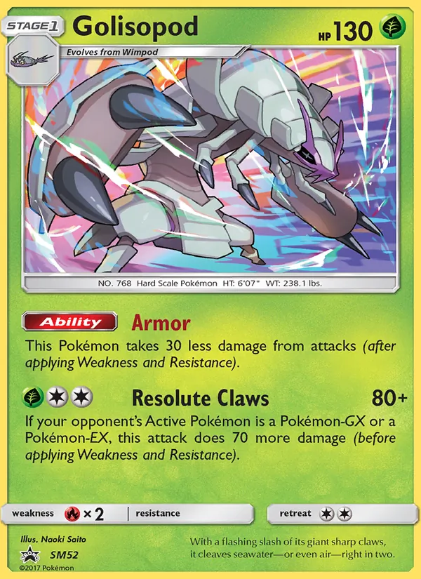Golisopod #SM52 – SM Black Star Promos card