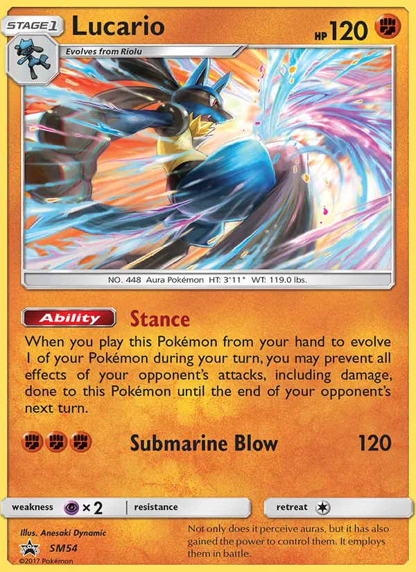 Lucario #SM54 – SM Black Star Promos card