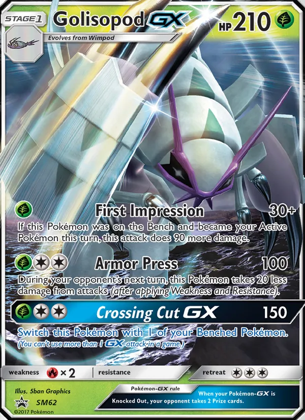 Golisopod GX #SM62 – SM Black Star Promos card