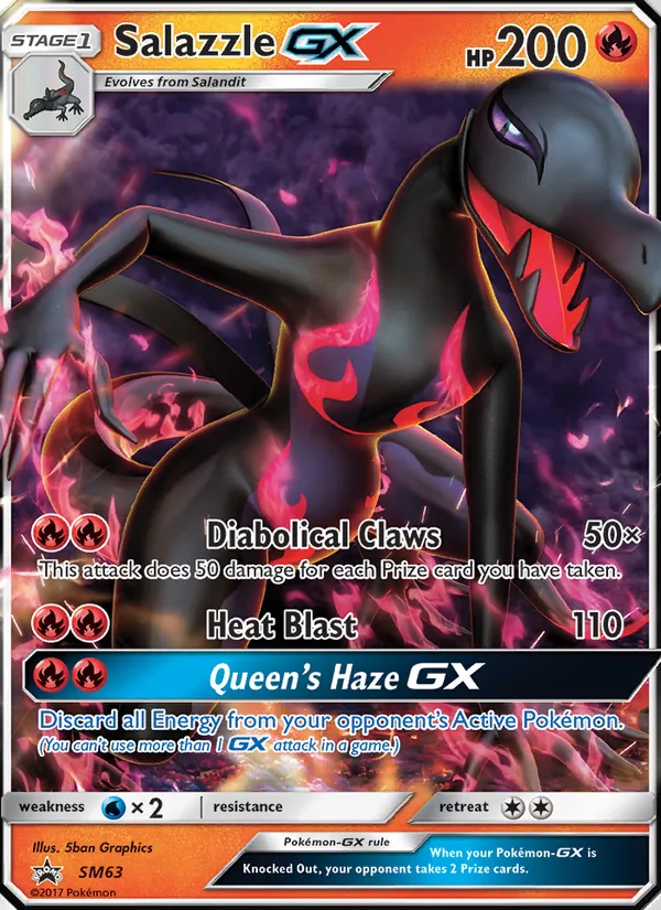 Salazzle GX #SM63 – SM Black Star Promos card