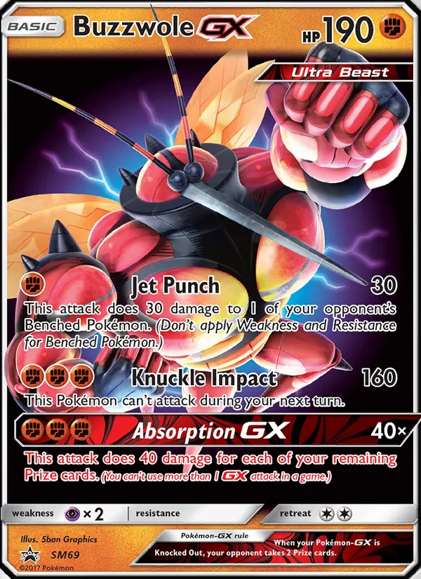 Buzzwole GX #SM69 – SM Black Star Promos card