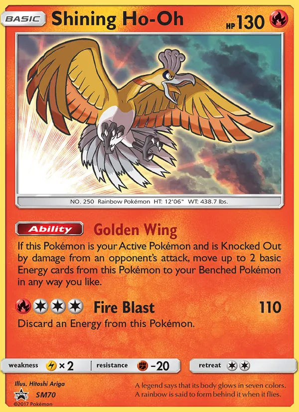 Shining Ho-Oh #SM70 – SM Black Star Promos card
