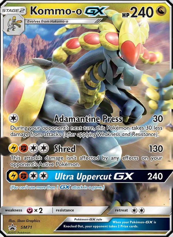Kommo-o GX #SM71 – SM Black Star Promos card