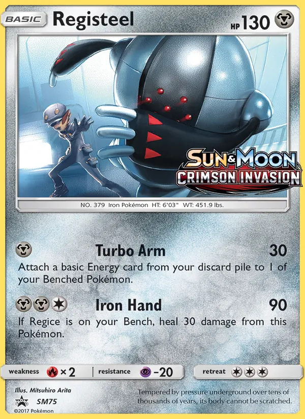 Registeel #SM75 – SM Black Star Promos card