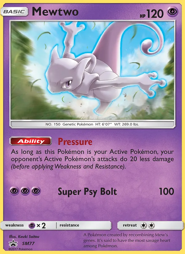 Mewtwo #SM77 – SM Black Star Promos card