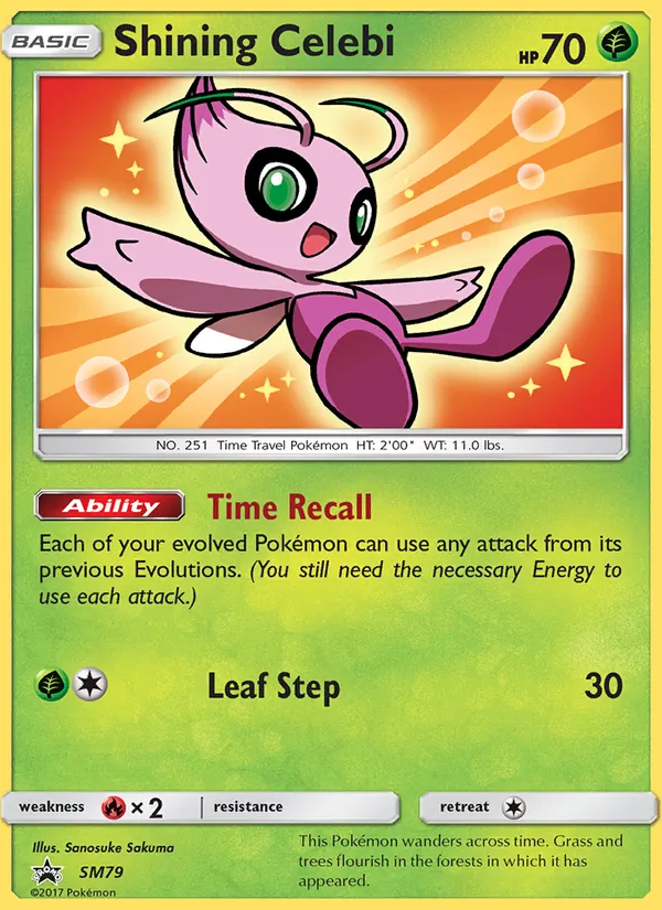Shining Celebi #SM79 – SM Black Star Promos card