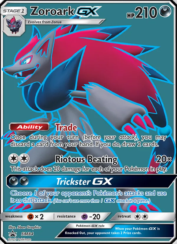 Zoroark GX #SM84 – SM Black Star Promos card