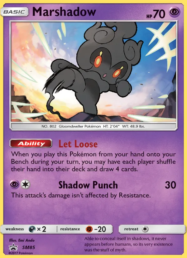 Marshadow #SM85 – SM Black Star Promos card
