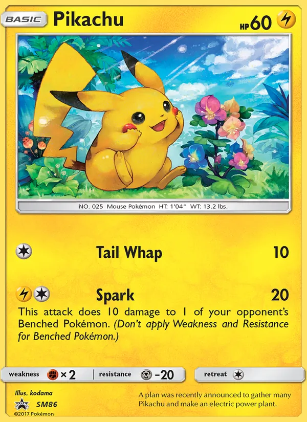 Pikachu #SM86 – SM Black Star Promos card