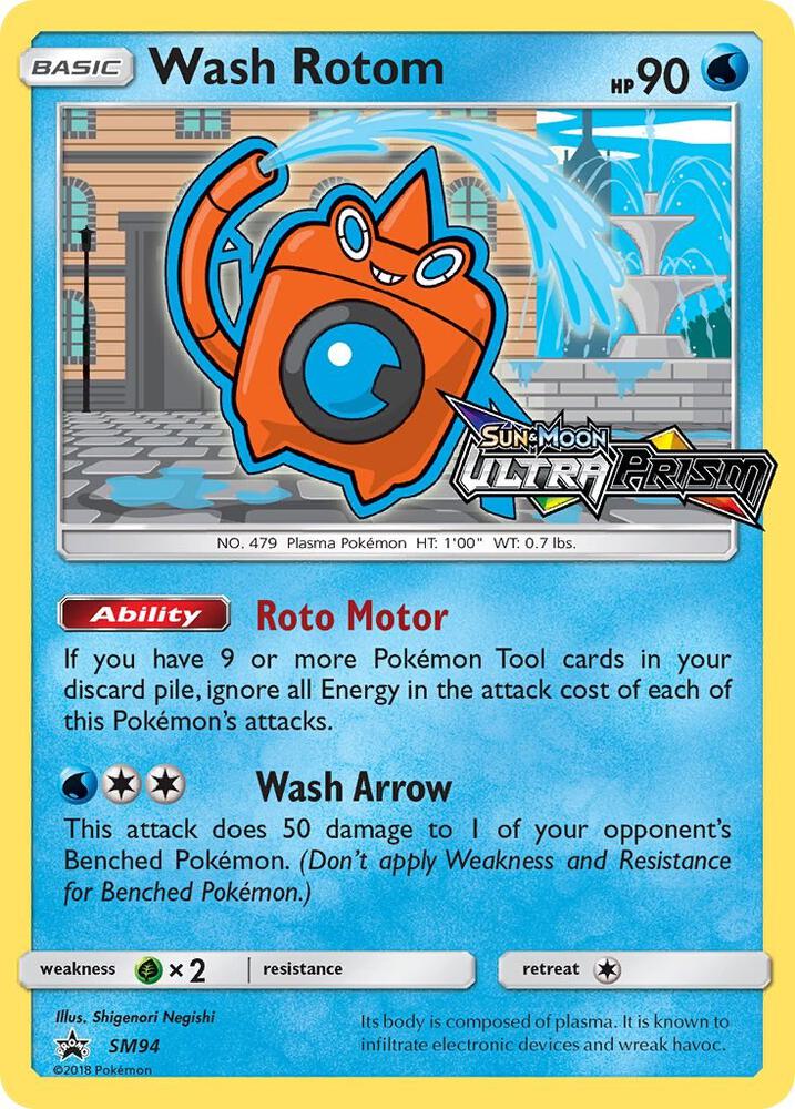 Wash Rotom #SM94 – SM Black Star Promos card