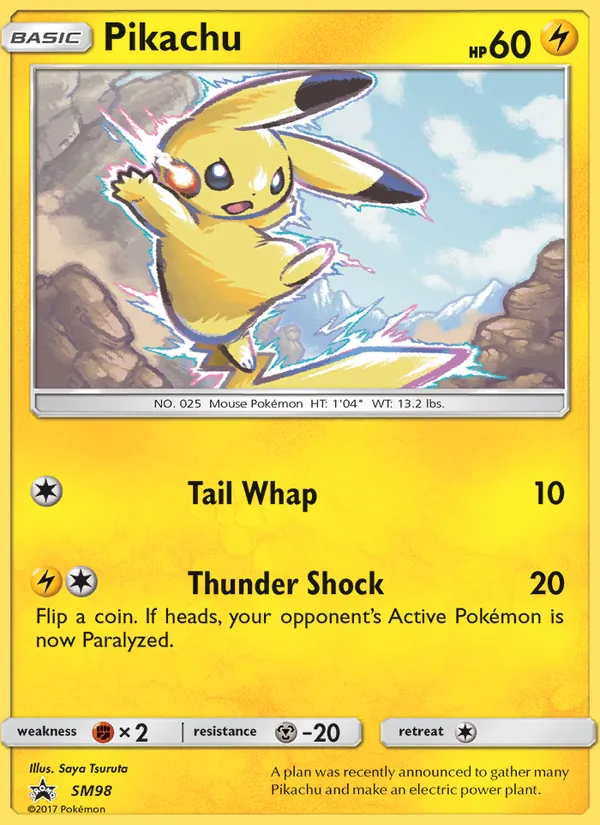 Pikachu #SM98 – SM Black Star Promos card