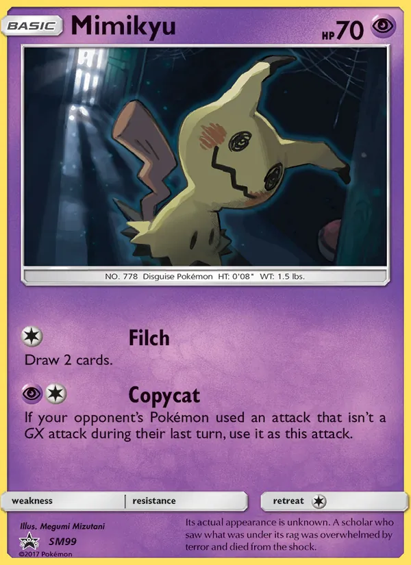 Mimikyu #SM99 – SM Black Star Promos card