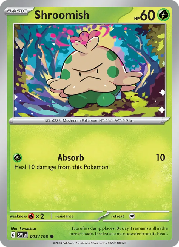 Shroomish #003 – Scarlet & Violet card