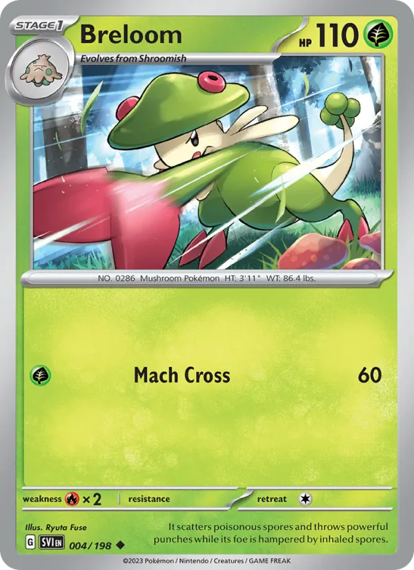 Breloom #004 – Scarlet & Violet card
