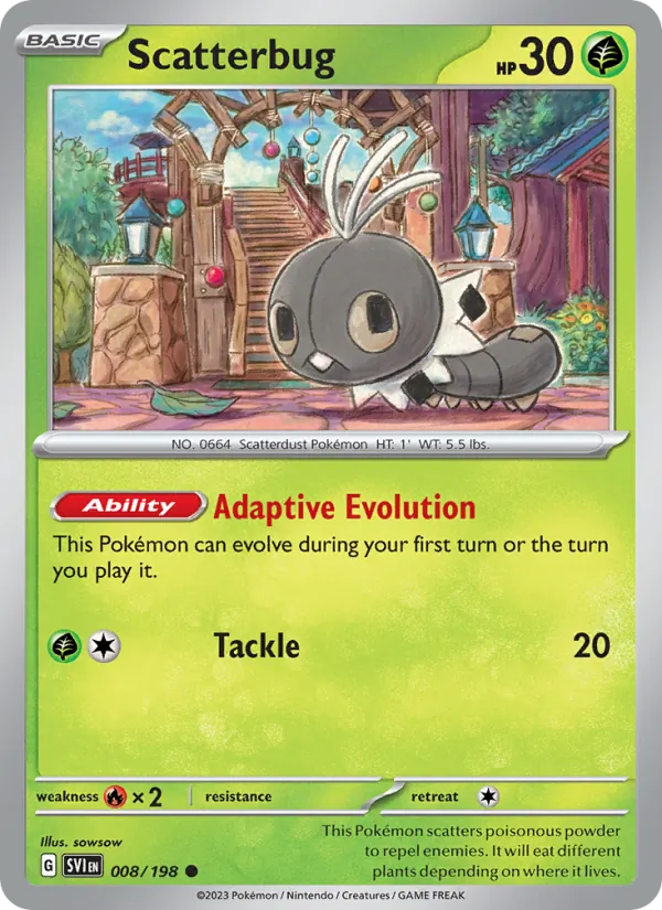 Scatterbug #008 – Scarlet & Violet card