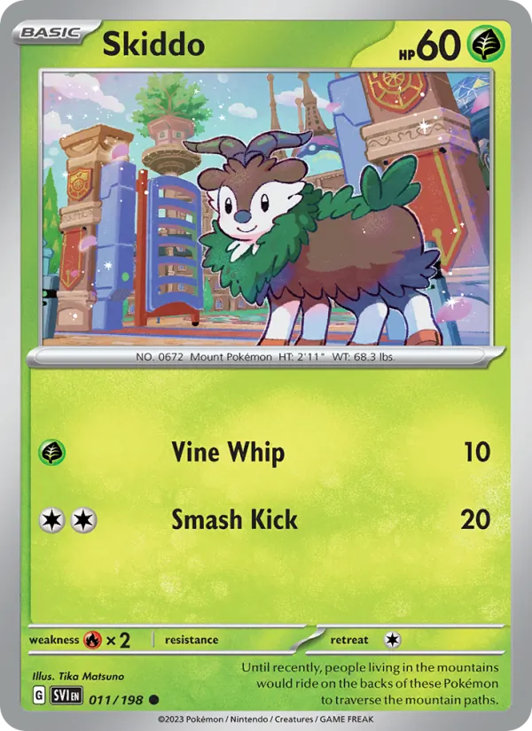 Skiddo #011 – Scarlet & Violet card