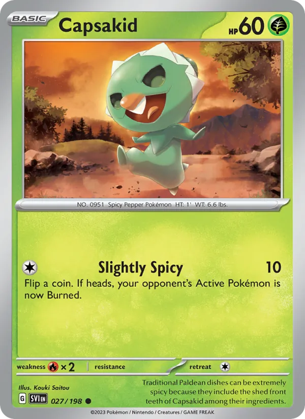Capsakid #027 – Scarlet & Violet card