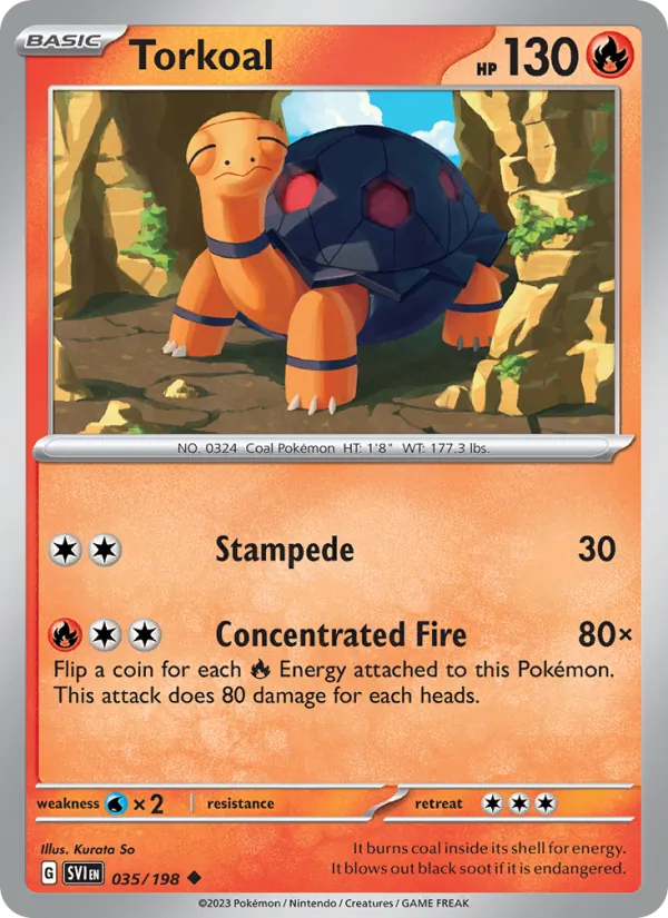 Torkoal #035 – Scarlet & Violet card