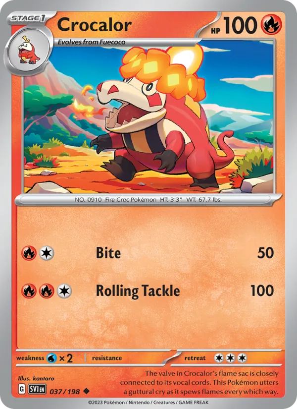 Crocalor #037 – Scarlet & Violet card