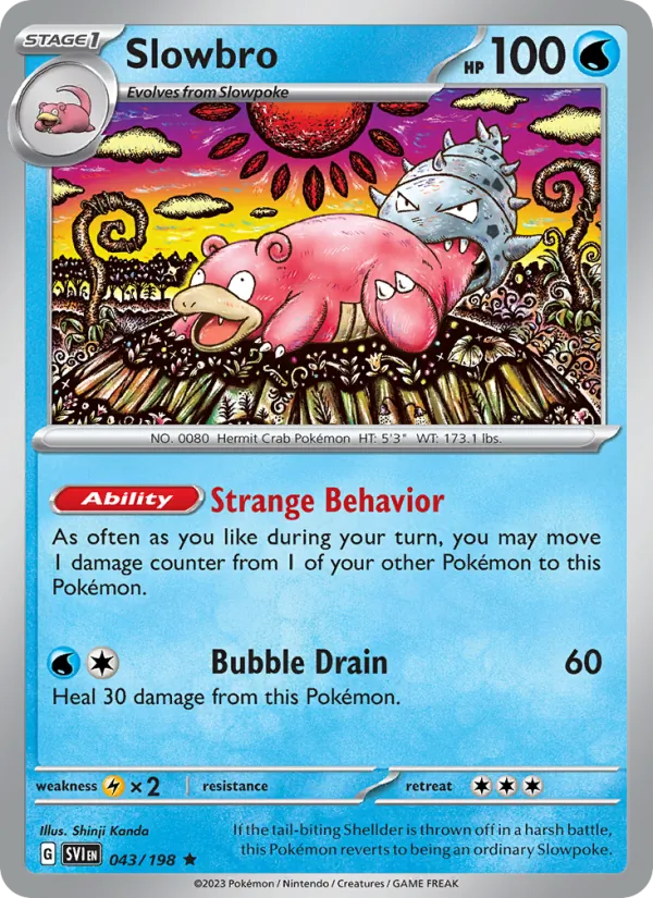 Slowbro #043 – Scarlet & Violet card
