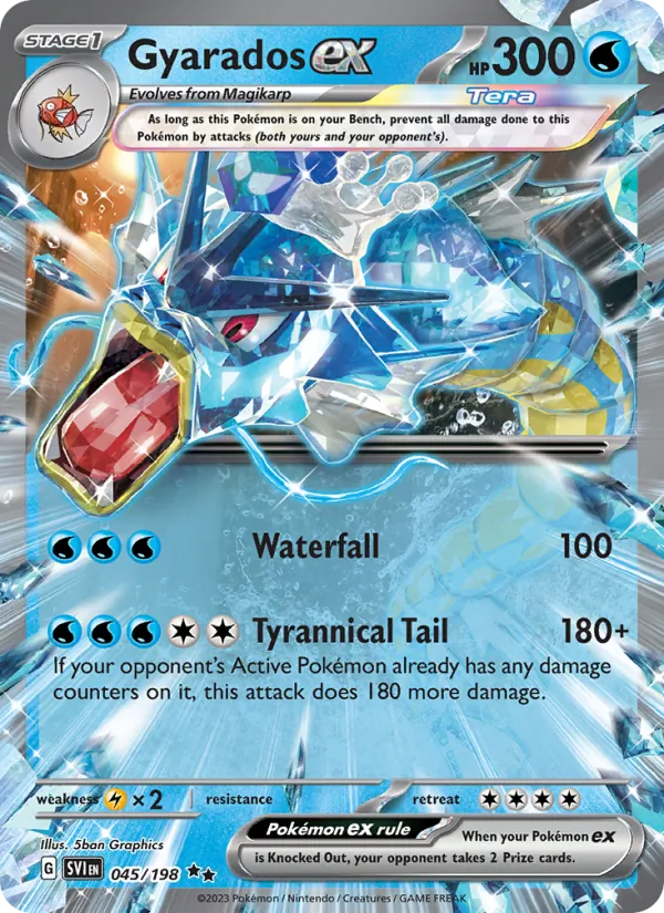 Gyarados ex #045 – Scarlet & Violet card